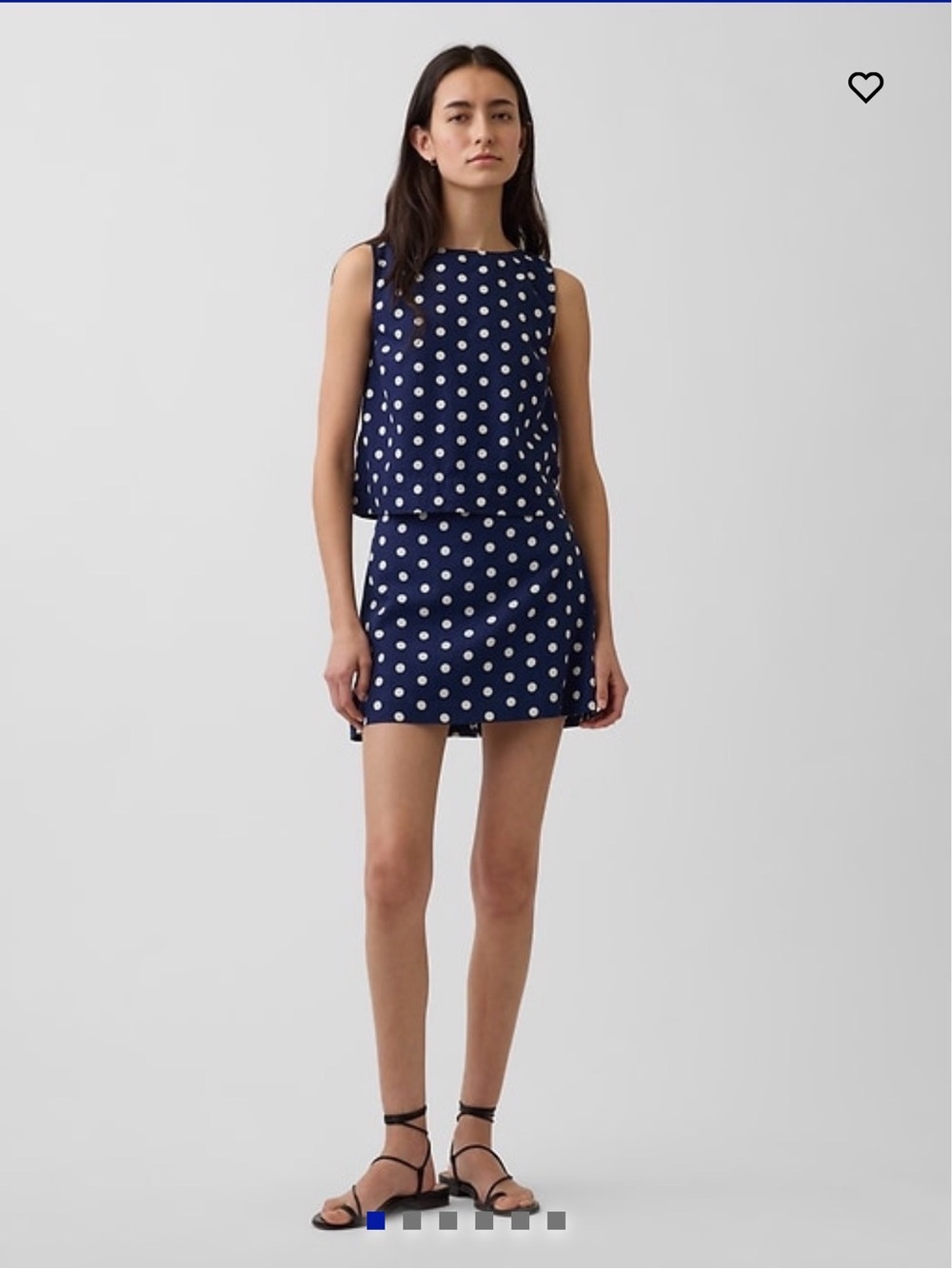 Gap Linen Polka top and skort set